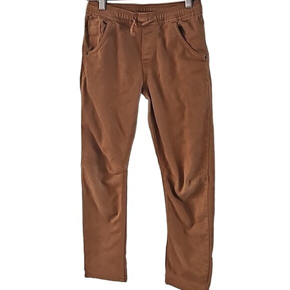 Cat & Jack Boys Brown Skinny Jogger Pants Size 10 Casual Stretch Pull-On Style - Picture 5 of 6
